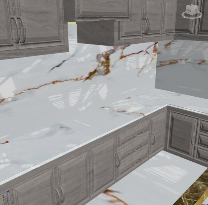Đá hoa cương bếp p0086 granite trắng sứ ý